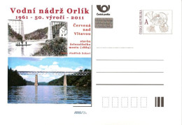 CDV C Czech Republic The Orlik River Dam And Bridge 2011 - Acqua