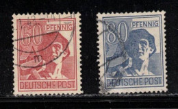 GERMANY Scott # 571-2 Used -  Worker Type - Usati