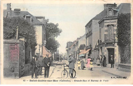 SAINT AUBIN SUR MER - Grande Rue Et Bureau De Poste - Très Bon état - Saint Aubin