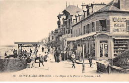 SAINT AUBIN SUR MER - La Digue Et La Pierre à Poissons - Très Bon état - Saint Aubin