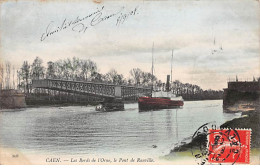 CAEN - Les Bords De L'Orne, Le Pont De Ranville - Très Bon état - Caen