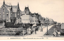 HERMANVILLE - Digue Promenade Vers Lion Sur Mer - Très Bon état - Autres & Non Classés