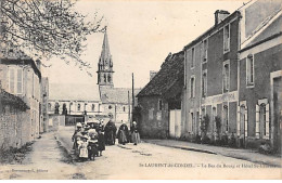 SAINT LAURENT DE CONDEL - Le Bas Du Bourg Et Hôtel Saint Laurent - état - Sonstige & Ohne Zuordnung