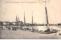 LANGON - Le Port Et Les Bords De La Garonne - Très Bon état - Langon