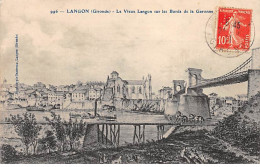 LANGON - Le Vieux Langon Sur Les Bords De La Garonne - Très Bon état - Langon