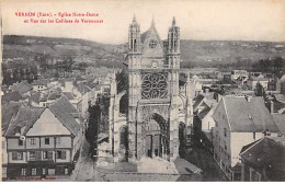 VERNON - Eglise Notre Dame Et Vue Sur Les Collines De Vernonnet - Très Bon état - Vernon