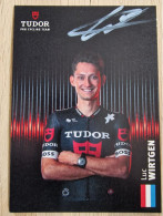 Card Luc Wirtgen - Team Tudor - 2024 - Original Signed - Cycling - Cyclisme - Ciclismo - Wielrennen - Cyclisme