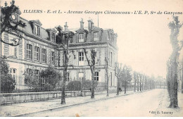 ILLIERS - Avenue Georges Clémenceau - L'EP, Sre De Garçons - Très Bon état - Illiers-Combray