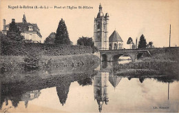 NOGENT LE ROTROU - Pont Et L'Eglise Saint Hilaire - Très Bon état - Nogent Le Rotrou