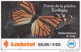 MEXICO(GPT) - Butterfly, Ecologia, CN : 14MEXB/B, Used - Messico