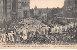 Fêtes Mariales De CHARTRES (6 Juin 1927) - Les Jeunes Filles Et Leurs Bannières - Très Bon état - Chartres