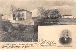 SAINT EMILION - Châteaux Des Bardes - Decesse Propriétaire - Très Bon état - Saint-Emilion