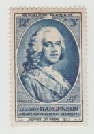 France Timbre YT N° 940 Journée Du Timbre Le Comte D’Argenson Surintendant General Des Postes - Neuf - 1953 - Nuovi