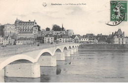 AMBOISE - Le Château Et Le Pont - Très Bon état - Amboise