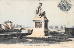 CHINON - Statue De Rabelais - Très Bon état - Chinon