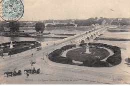 TOURS - Le Square Descartes Et Le Pont De Pierre - Très Bon état - Tours