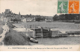 MONTRICHARD - Le Barrage Sur Le Cher Et La Vue Générale (Ouest) - Très Bon état - Montrichard