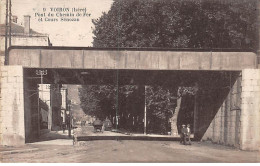 VOIRON - Pont Du Chemin De Fer Et Cours Sénozan - Très Bon état - Voiron