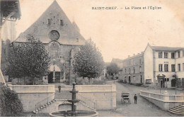 SAINT CHEF - La Place Et L'Eglise - Très Bon état - Saint-Chef