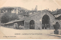 CREMIEU - Les Halles Et Les Tours Saint Hippolythe - Très Bon état - Crémieu