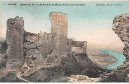 VIENNE - Ruines Du Fort De La Bâtie Et Vallée Du Rhône Vers Estressin - Très Bon état - Vienne