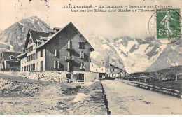 LE LAUTARET - Descente Sur Briançon - Vue Sur Les Hôtels Et Le Glacier De L'Homme - Très Bon état - Autres & Non Classés