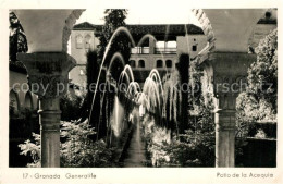 73332660 Granada Andalucia Generalife Patio De La Acequia Granada Andalucia - Sonstige & Ohne Zuordnung