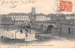 CONDOM - Vue Du Pont De Barlet Et Cathédrale - Très Bon état - Condom