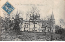 CADILLAC SUR GIRONDE - Château Carcau Latour - Très Bon état - Cadillac