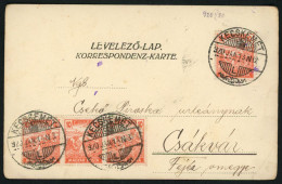 HUNGARY KECSKEMÉT 1920. Nice Card To Csákvár - Briefe U. Dokumente