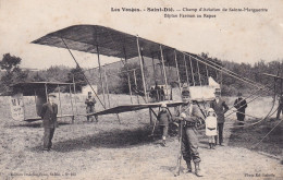 Saint Dié (88 Vosges) Champ D'aviation De Sainte Marguerite Biplan Farman Au Repos - édit. Dedenon Beau N° 163 - Saint Die