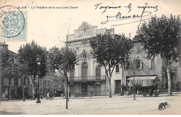ALAIS - Le Théâtre Et La Rue Jules Cazot - Très Bon état - Alès