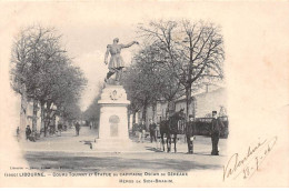 LIBOURNE - Cours Tourny Et Statue Du Capitaine Oscar De Géreaux - Très Bon état - Libourne
