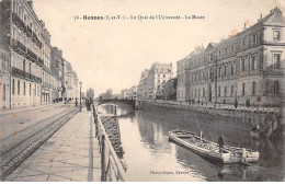 RENNES - Le Quai De L'Université - Le Musée - Très Bon état - Rennes