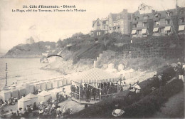 DINARD - La Plage, Côté Des Terrasses, à L'heure De La Musique - Très Bon état - Dinard