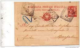 1905  CARTOLINA CON ANNULLO  S. BARTOLOMEO IN GALDO BENEVENTO - Entiers Postaux