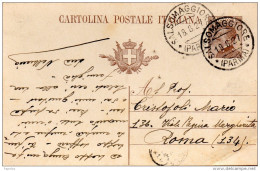 1927  CARTOLINA CON ANNULLO SALSOMAGGIORE PARMA - Postwaardestukken