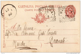1900 CARTOLINA CON ANNULLO MATELICA  MACERATA - Entero Postal