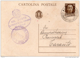 1934  CARTOLINA CON ANNULLO LECCE - Postwaardestukken