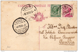 1923   CARTOLINA CON ANNULLO    SORA FROSINONE - Stamped Stationery