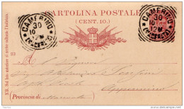 CARTOLINA CON ANNULLO  CAMERINO  MACERATA - Stamped Stationery
