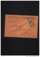 1924  LETTERA CON ANNULLO VALDOBBIADENE TREVISO - Storia Postale