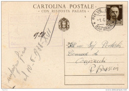 1938   CARTOLINA CON ANNULLO Pieve D'Olmi CREMONA - Storia Postale