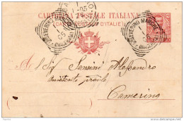 1905 CARTOLINA CON ANNULLO SAN SEVERINO MARCHE   MACERATA - Ganzsachen