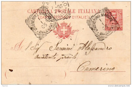 1905 CARTOLINA CON ANNULLO SAN SEVERINO MARCHE   MACERATA - Interi Postali