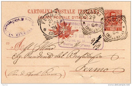 1904    CARTOLINA CON ANNULLO CINGOLI MACERATA - Interi Postali