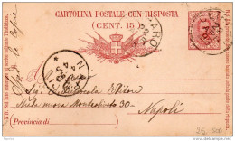 1893  CARTOLINA CON ANNULLO CETRARO COSENZA - Entiers Postaux