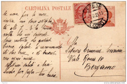 1925  CARTOLINA CON ANNULLO VARESE COMO - Postwaardestukken