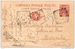 1906  CARTOLINA CON ANNULLO CERCHIARA DI CALABRIA COSENZA - Interi Postali