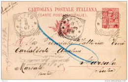 1907  CARTOLINA CON ANNULLO CLETO COSENZA - Entero Postal